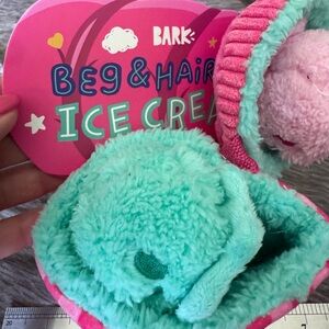 BARK Beg & Hairy’s Ice Cream Plush Dog Toy – Interactive Treat Toy – Small Dogs